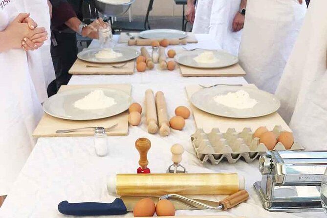 Become a Masterchef in Rome: Pasta, Ravioli and Tiramisù Class - Your Cooking Station: Apron, Wooden Board, Rolling Pin