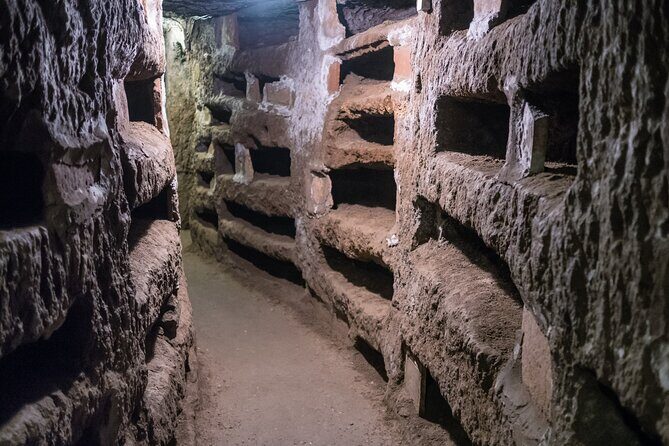 Catacombs Tour with Transfer – Optional Capuchin Crypt or Trevi - Upgrade Option: Trevi Fountain District Underground Tour (English Guided)