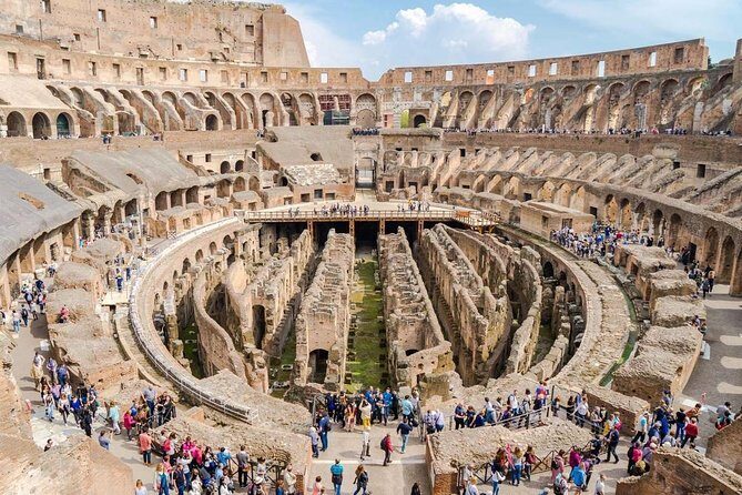 Colosseum Arena Floor, Roman Forum & Palatine Hill Guided Group Tour - Entering the Colosseum Arena Floor: the view gladiators never had