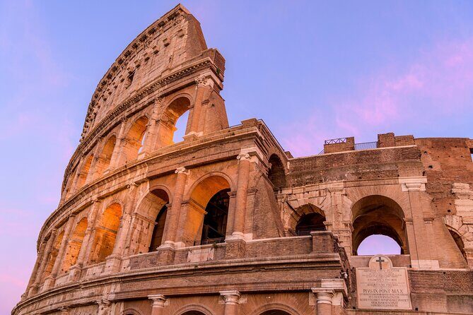 Colosseum by Evening Guided Tour with Optional Arena Floor Access - Roman Forum viewpoint: outside-only, but it sets the mood