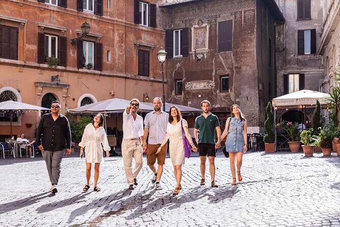 Eternal Rome Food Tour: Campo de Fiori, Jewish Ghetto, Trastevere - An ancient Roman structure (1st century BC) and Tiber Island mythology stop
