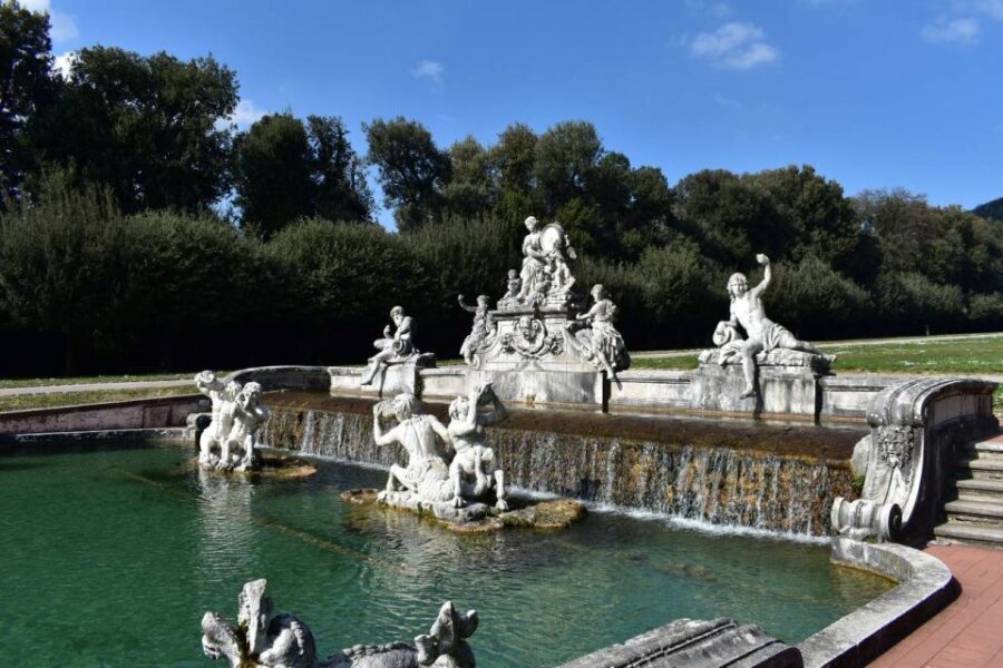 From Naples: Caserta Palace Ticket and Train with Audioguide - Reggia Park: Neoclassical Sculptures, Pools, Waterfalls, and the English Garden