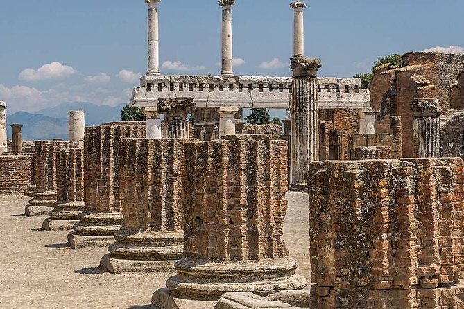 From Naples: Skip the Line Pompeii Guided Tour – Small Group - What you actually see: homes, a brothel, and the Forum center