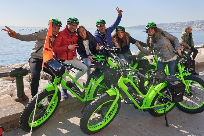 Guided tour of Naples by FAT electric bike - Castel dell’Ovo: short photo break, big postcard payoff