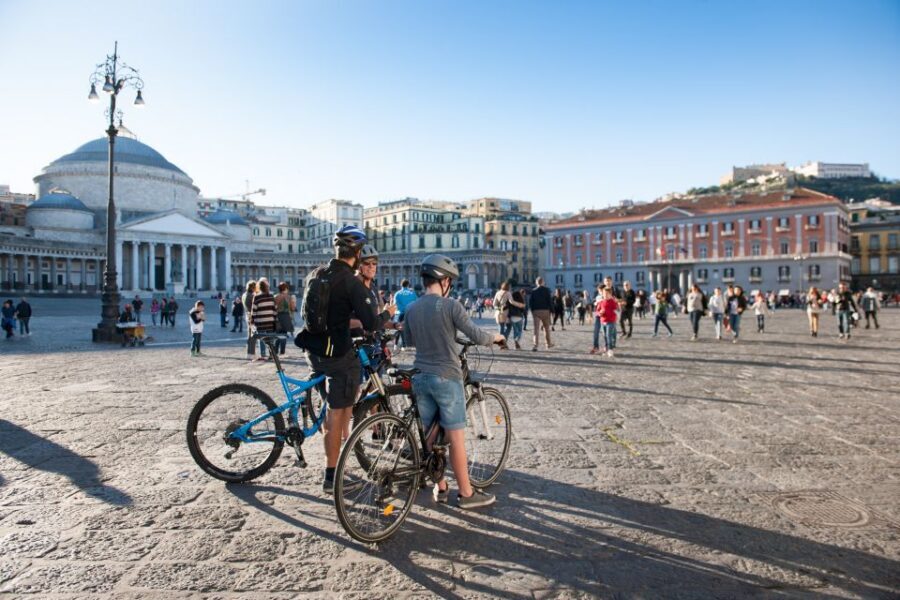 Naples: City Highlights Guided Bike Tour - Piazza del Plebiscito: Royal Power Meets Grand Architecture