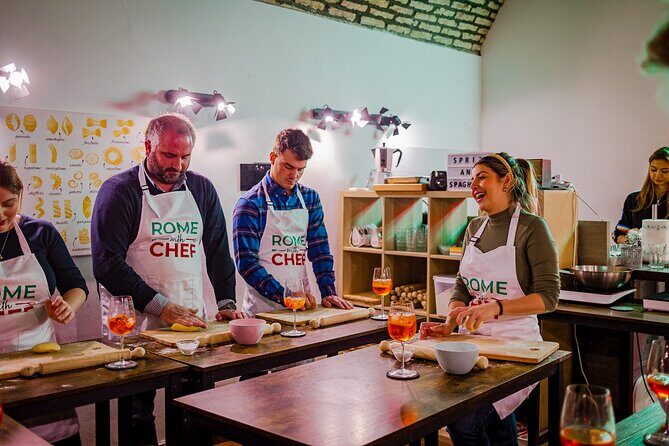 Pasta Cooking Class Near the Colosseum with 3 Spritz Cocktails - Why the small group (up to 14) matters for learning
