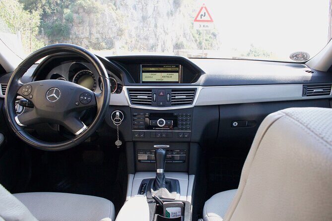 Private Transfer from Naples to Sorrento or from Sorrento to Naples - On board comfort: air-conditioning, spacious seating, and bottled water