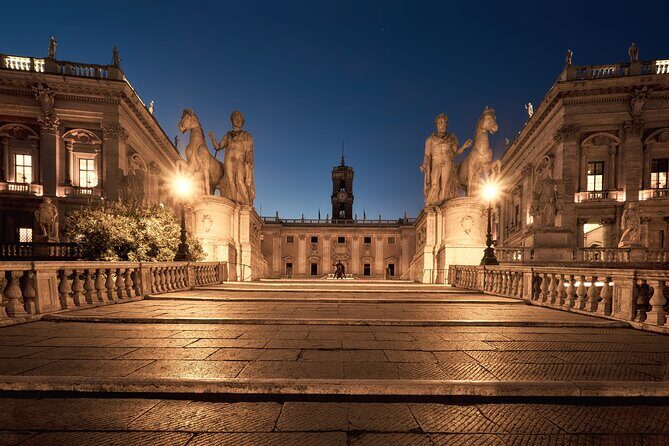 Rome by Night: Golf Cart Tour - Colosseum at night: the big landmark and the ticket question