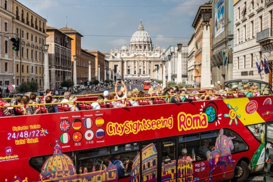 Rome: City Sightseeing Hop-on Hop-off Bus with Audioguide - Colosseum Area: The Big Moment (Plus the Reality Check)