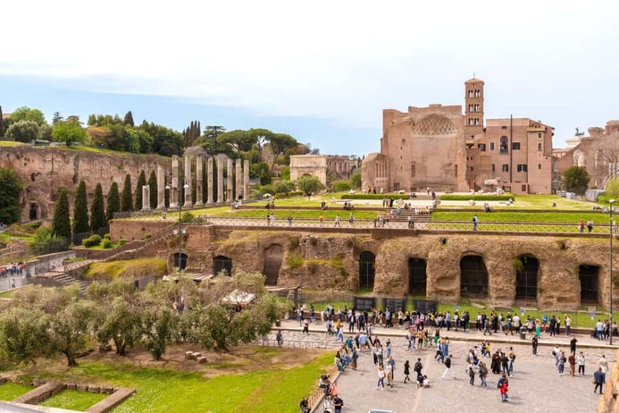 Rome: Colosseum, Forum, and Palatine Tour - Entering the Colosseum: tiers 1 and 2 with a live guide