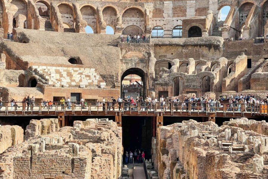 Rome: Colosseum, Palatine Hill and Roman Forum Guided Tour - Entering the Colosseum: from outside façade to inside roar
