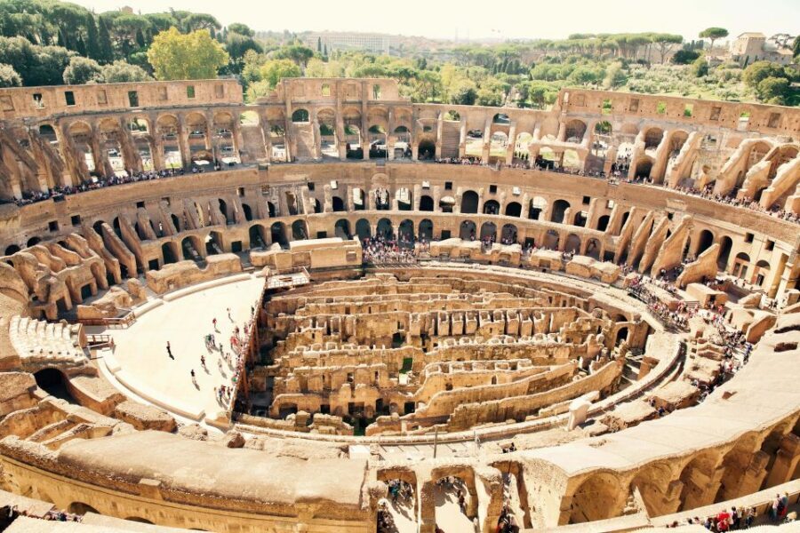 Rome: Colosseum, Roman Forum and Palatine Hill Group Tour - Entering the Colosseum: fast-track lines and what to notice inside