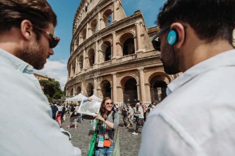 Rome: Colosseum, Roman Forum & Palatine Hill Guided Tour - Starting at the Colosseum: Stairs, Arches, and Gladiator Stories