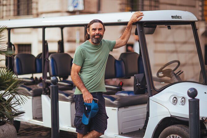 Rome: Evening Golf Cart Semi or Private Tour with Aperitivo - Key things to know before you ride