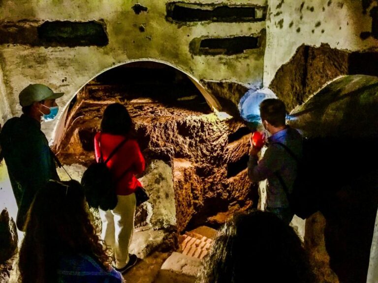 Rome: Guided Roman Catacombs Tour with Transfers - San Domitilla at 16 Meters Down: What You’ll See in the 1-Hour Underground Tour