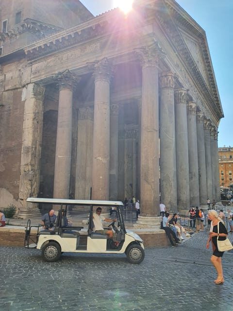 Rome: Highlights Golf Cart Tour with Pizza Snack & Gelato - The Pyramid of Caius Cestius: Rome’s weird little curveball