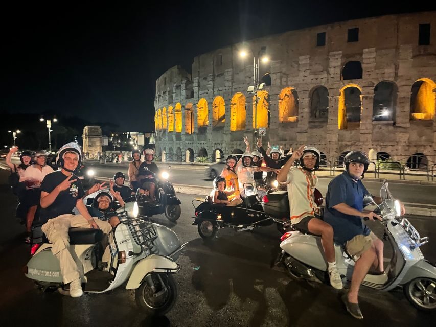 Rome: Highlights Vespa Sidecar Tour with Coffee and Gelato - Baths of Caracalla and the Pyramid of Cestius: the stops that feel less touristy