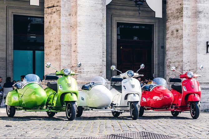 Rome Morning Vespa Sidecar Tour in Rome with Cappuccino - Starting at Piazza della Repubblica at 9:00 am