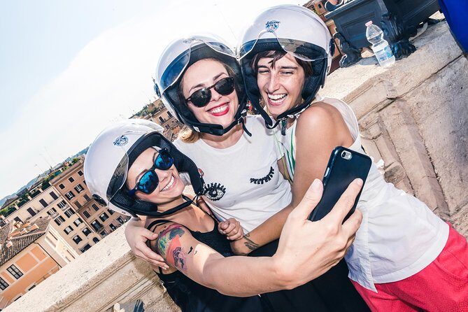 Rome Morning Vespa Sidecar Tour in Rome with Cappuccino - Live audio guide: how it changes your city reading