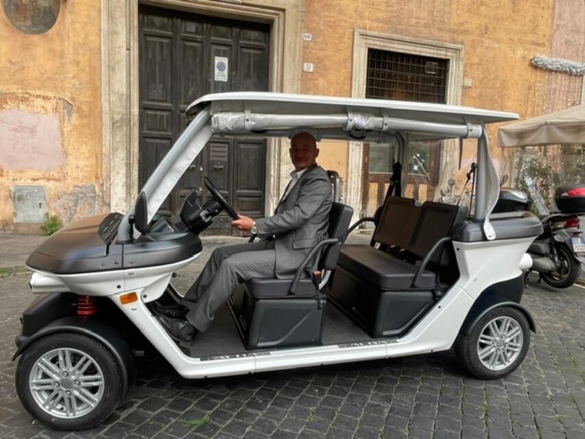 Rome: Private Golf Cart Tour with Artisanal Gelato - Trevi Fountain: Coin Toss, But With Room to Breathe