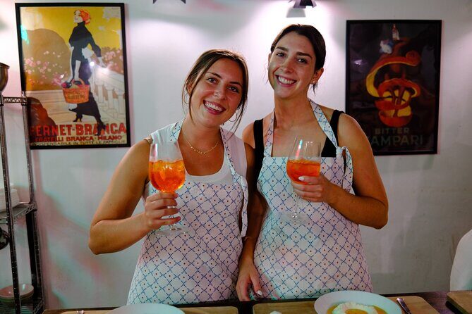 Rome Tipsy Cooking Class: Make Pasta and Mix 3 Spritz Cocktails - Handmade fettuccine and classic sauce choices: carbonara or cacio e pepe