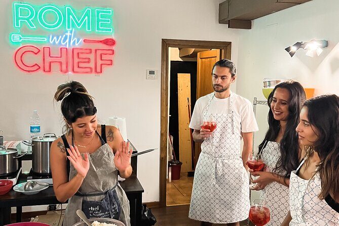 Rome Tipsy Cooking Class: Make Pasta and Mix 3 Spritz Cocktails - Value for the price: why $44.74 can make sense in Rome