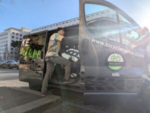 Rome:Appian Way E-bike Tour, Catacombs, Aqueducts & Transfer - Baths of Caracalla to the Catacombs: changing gears underground