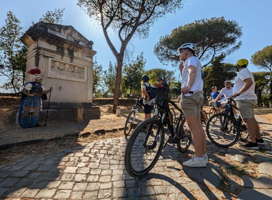 Rome:Appian Way E-bike Tour, Catacombs, Aqueducts & Transfer - Catacombs rules and practical comfort