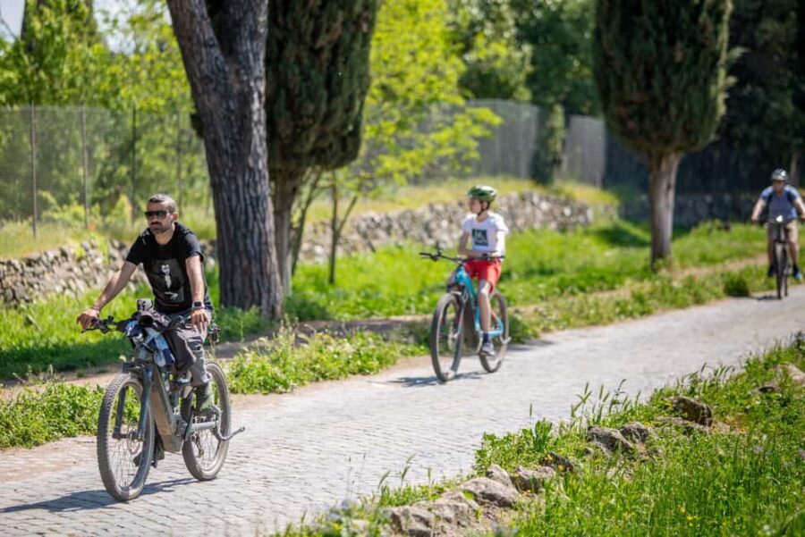 Rome:Appian Way E-bike Tour with Catacombs, Aqueducts & Food - Rolling the Appian Way: ruins, named stops, and real road moments