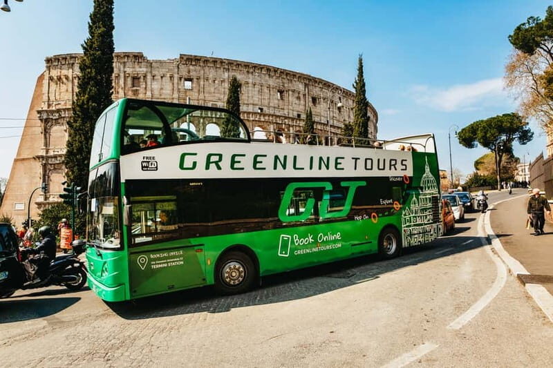 Rome:Hop-On Hop-Off Panoramic Open Bus Ticket 3 Circuits x 1 - Key points before you ride