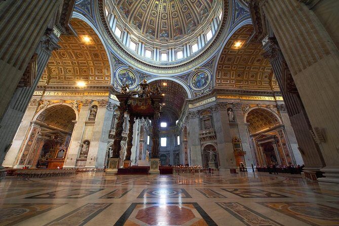 St. Peter’s Basilica Priority Access Tour with Dome & Crypt - The dome plan: elevator to the first terrace, then 320 steps to the top