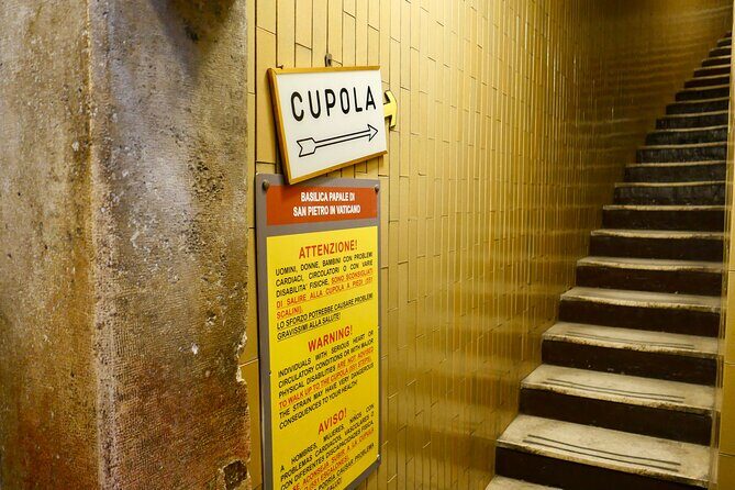 Tour of St Peter's Basilica with Dome Climb and Grottoes - FAQ